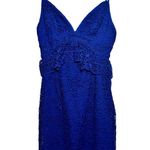 Guess Brand New  Women's Size 4 Blue Solstice Lace Mini Dress Photo 1
