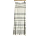Splendid Coco Metallic Striped Ribbed Knit Side Slit Maxi Skirt Size Small Photo 4