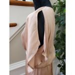 Gabby Skye Strut & Bolt Women Solid Polyester V-Neck Sleeveless Ruffle Knee Length Dress S Photo 6