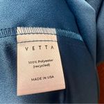 NEW VETTA The Convertible Wrap Tie Dress Getaway Midi Azure Blue XS NWT Photo 6