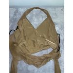 Arden B  Gold Silk Tank Halter Blouse LARGE Photo 6