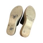 Vince  Black Leather Slide Sandals Jute Platform Classic Comfy Size 6.5 Women's Photo 7