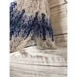 Kenar Women's Patterned Racerback Sleeveless Tank Top Blue White Size Medium Photo 8