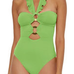 SOLUNA SWIM‎ NWOT $148 BUCKLE UP ONE PIECE swimsuit L Green Size L Photo 0
