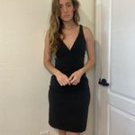Maria Bianca Nero  Black Cocktail Dress Vintage Size Small Photo 2