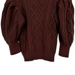 joe's jeans Joe’s Jeans The Ara Sweater size Large Brown Cotton Wool Chunky Knit Square Neck Photo 7