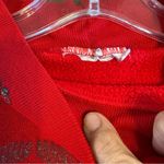 Vintage USA Nutcracker Graphic Christmas Sweater Red Holiday Bow Wreath Glitter Size L Photo 5