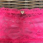 PINK - Victoria's Secret  Lace Long Line Bralette Bandeau Size M Photo 2