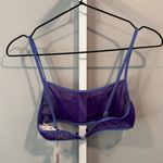 Dries Van Noten  Cutie‎ Fitted Sheer Mesh Bra Top Purple Blue XS Photo 4