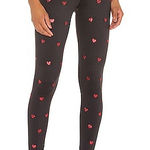 Beach Riot  Sparkle Heart Legging in Black Photo 0