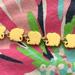 Lilly Pulitzer Gold Elephant Bracelet Photo 0
