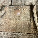 Vintage Women’s‎ Suede Leather Barn Cropped Trench Jacket Size 11 Handmade Tan Photo 14