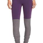 Alo Yoga Goddess Ribbed Leggings Purple Grey Sz S Photo 0