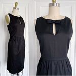 Moschino Cheap & Chic • vintage black cotton dress bow sheath sleeveless retro Photo 6