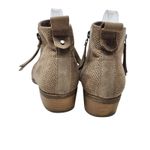 Dolcetta Suede Side Zip Boho Chic Ankle Bootie Microfiber Beige Size 8 M Photo 10