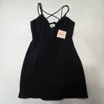 superdown  Joey Double Strap Mini Dress in Black XS Photo 2