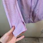 Duluth Trading Co Pier Genius UPF 50+ Purple Striped Pockets Athletic Dress S Photo 5