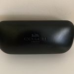 Coach  Black leather sunglasses Protective Case with cloth and papers Photo 2