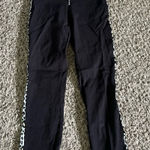 Joe Benbasset Joe B Women's‎ Black Leopard Print strip straight leg pants size small Photo 0