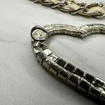 Rhinestone Heart Silver Chain Link Belt Y2K Festival One Size (OS) ✨ Photo 3