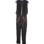 Hemant and Nandita Embroidered 100% Silk Jumpsuit Open Side & Back S Indie Boho Photo 10