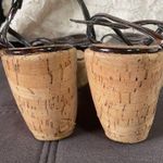 Stuart Weitzman Brown Cork Wedge Sandals Size 8 Photo 4