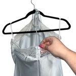 Majorelle NEW NWT Libbie Halter Lace Trim Maxi Gown In Light Blue Photo 6