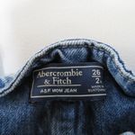 Abercrombie & Fitch Waist Tie Paperbag Mom High Rise Straight Leg Jeans 26/2R Photo 5