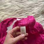 RONNY KOBO Anna Satin Jacquard Mini Dress In Bright Pink Size M Photo 10