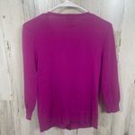 Tabitha Anthropologie Beribboned Buds Cardigan Fuschia Purple Size M Feminine Size M Photo 5