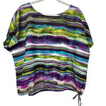 Ruby Rd . Purple Green Blue Multi Color Pullover Top Size XL Photo 0