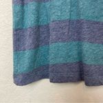Kirra  Wide Striped Blue Scoopneck Tee - Vintage Feel - Size L Photo 1