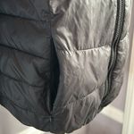 Forever 21 lightweight black hooded puffer jacket zip front with two pockets M Photo 5