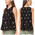Ulla Johnson Cecile Blouse Black Floral Photo 1