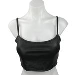 BB Dakota by Steve Madden Black Scoop Neck Adjustable Stretch Crop Top Size S Photo 0