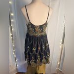 Urban Outfitters  Black Mini Dress with Colorful Embroidery Photo 1