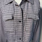 Wild Fable Cropped Plaid Shacket Jacket Women’s Medium Gray Lavender Photo 1