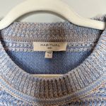 Habitual  Womens Wool Blend Blue Striped Sweater Size Large Photo 1