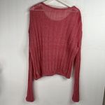 Free People Sz S Sweater Angel Soft Wool Blend Lightweight Knit Bubble Gum Pink Photo 9