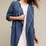 Anthropologie Hei Hei Denim Open Front Blazer Jacket Size XS Photo 0