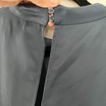 ZARA NWT Cut Out Side Slit SatinNavy Blue Maxi Dress XL Photo 4