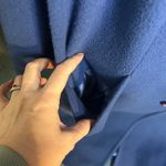 Vintage Mackintosh Women's Elegant Periwinkle Blue Wool Winter Coat | 14P Photo 3