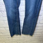 Vigoss Jeans Women's The Chelsea Boot Cut 31x33 Blue Embroidered Med Wash Denim Photo 4