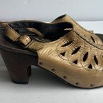 Dansko  Rowena Sand Dollar Tan Leather Slingback Clogs Heel Sz EU 38 US 7.5/8 ♣️ Photo 4