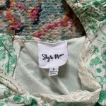 Sky to Moon Green Ruched Crop Top Photo 2