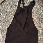 Free People Black Ribbed Halter Top Photo 1