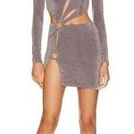 superdown  Cassie O Ring Dress in Grey Small Photo 0