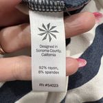 Athleta  Size M Tulip Skirt Ribbon Stripes Midi Faux Wrap Women’s Stretch Jersey Photo 6