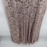 Candalite Vintage Y2K Coquette Fairy Maxi Dress M Pink Lace Crochet Sparkle Photo 11
