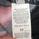 Indigo Blue Indigo Bay Red Floral One Piece Sarong Front Swimsuit Womens Size 14 Photo 4